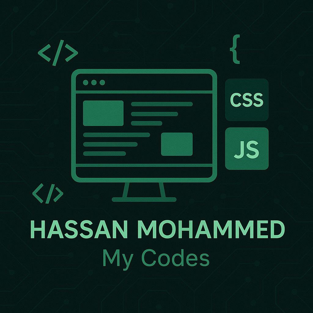 تصميم مواقع احترافية بـ HTML وCSS وJS