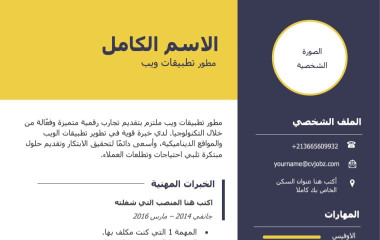 تصميم سيرة ذاتية احترافية لك