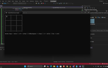 Sudoku solver utilizing the backtracking principle