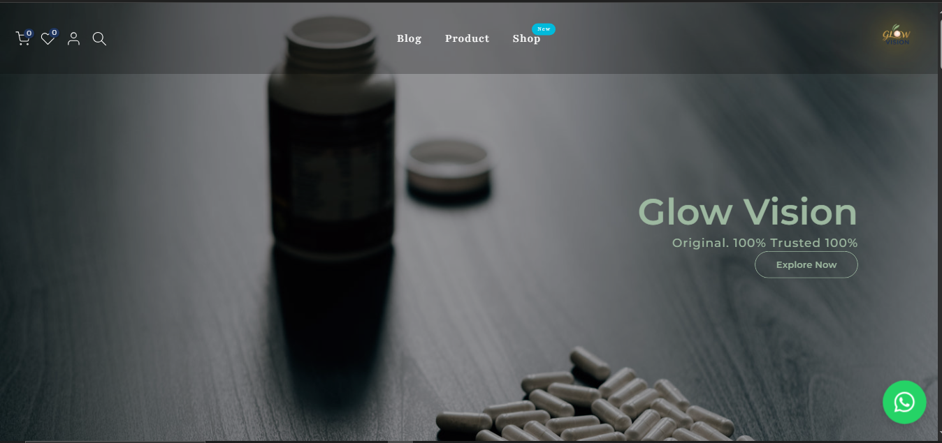 تأسيس المتجر والهوية الرقمية لعلامة "Glow Vision