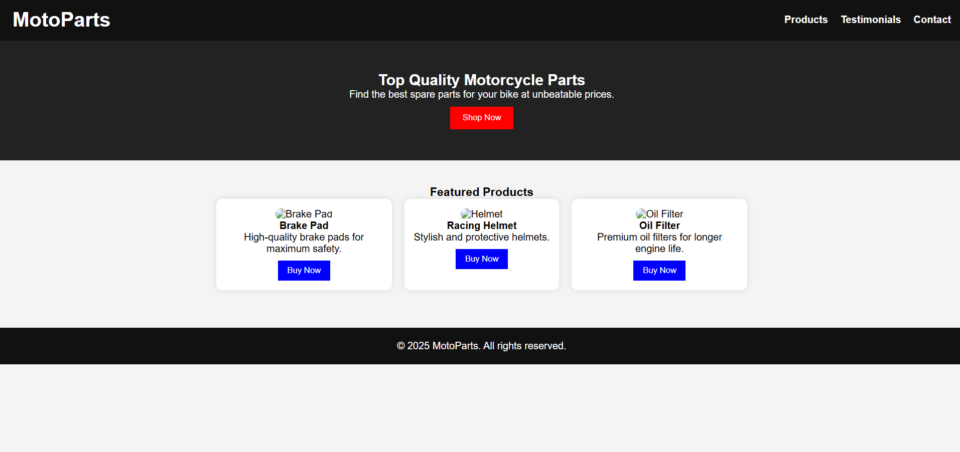 Landing Page
